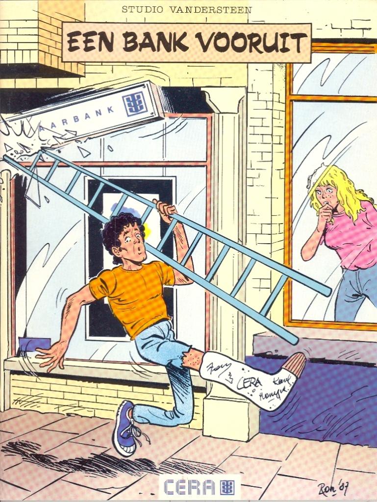 Een bank vooruit - Cera reklameuitgave - Studio Vandersteen., Boeken, Eén stripboek, Ronald Van Riet, Ophalen of Verzenden, Zo goed als nieuw