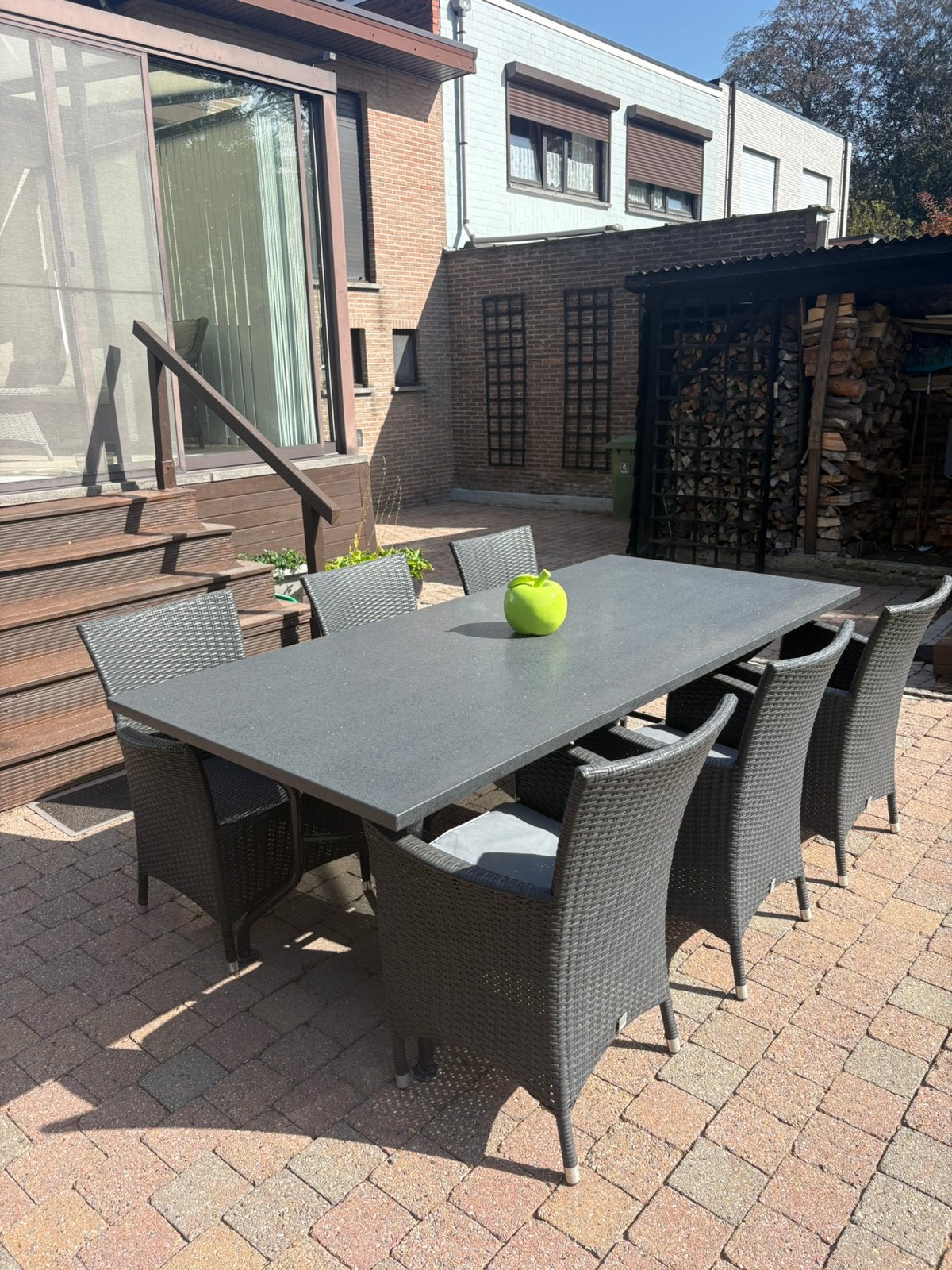 Tuinset, Jardin & Terrasse, Ensembles de jardin, Enlèvement, Comme neuf, Synthétique, Salons de jardin
