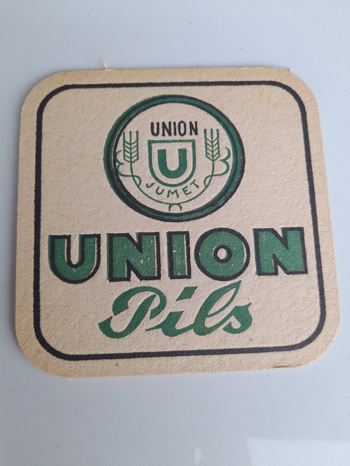 Bierviltje  union pils jumet, Ophalen of Verzenden
