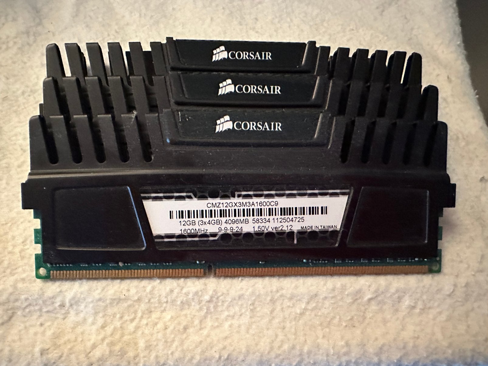 Corsair DDR 3 16gb, Informatique & Logiciels, Enlèvement ou Envoi, Comme neuf, DDR