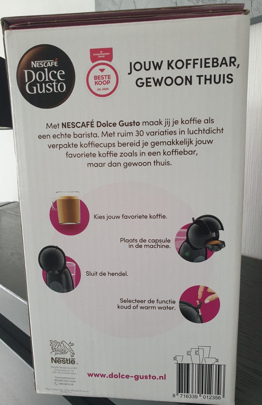 koffiezetapparaat,, Enlèvement