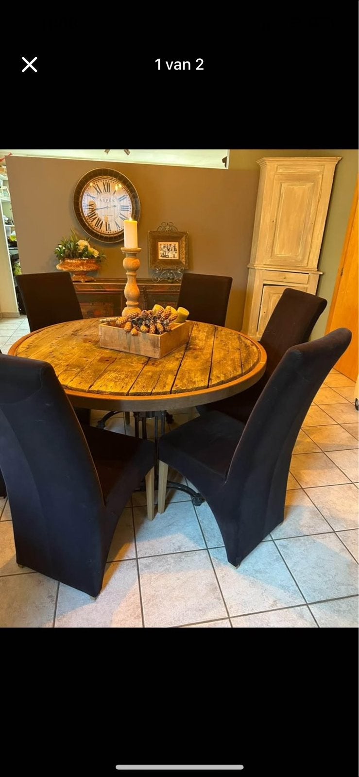 Industriële eettafel, Enlèvement, Comme neuf