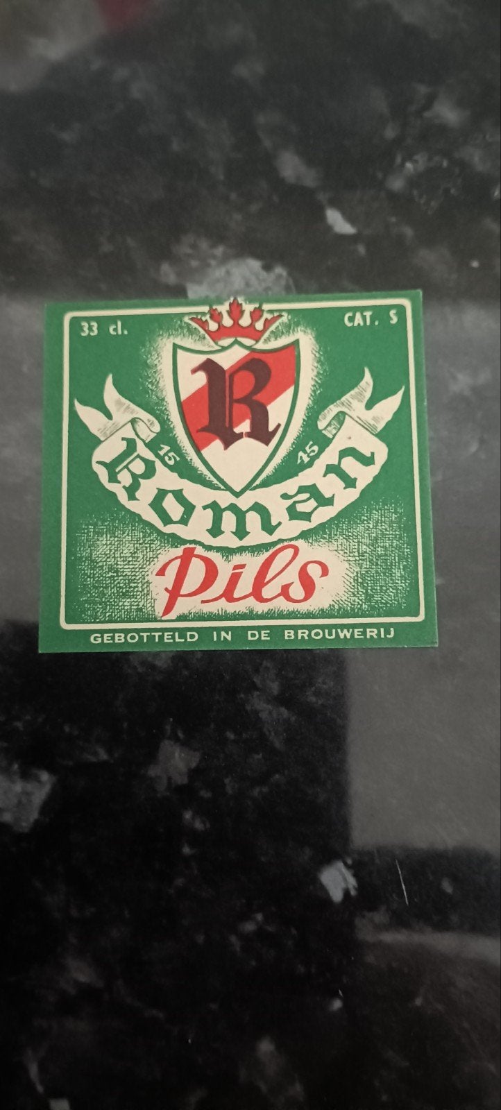 oud bieretiket roman pils br roman mater Oudenaarde, Verzamelen, Ophalen of Verzenden