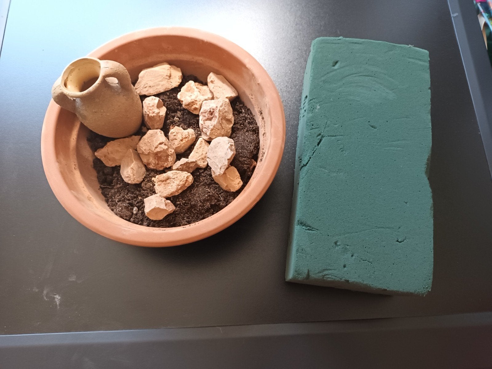 planten schaal, Ophalen