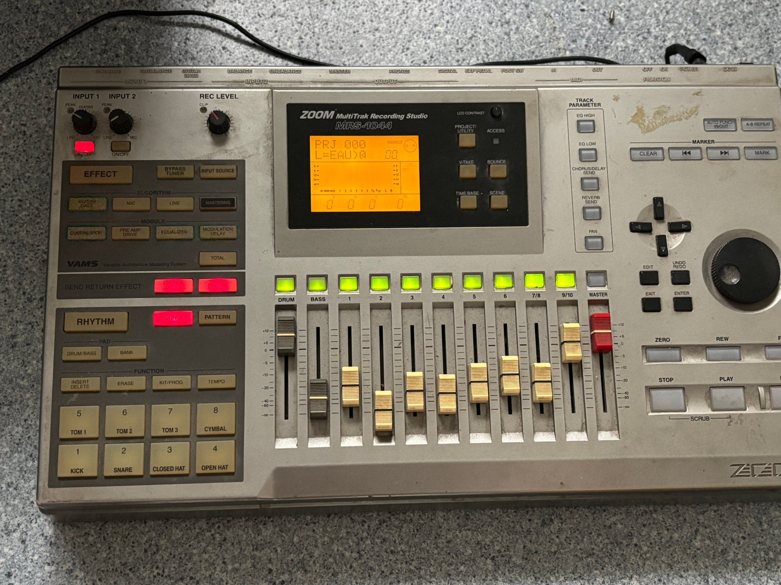 Digitale recorder met meerdere sporen, Ophalen, Gebruikt, 5 tot 10 kanalen, Microfooningang