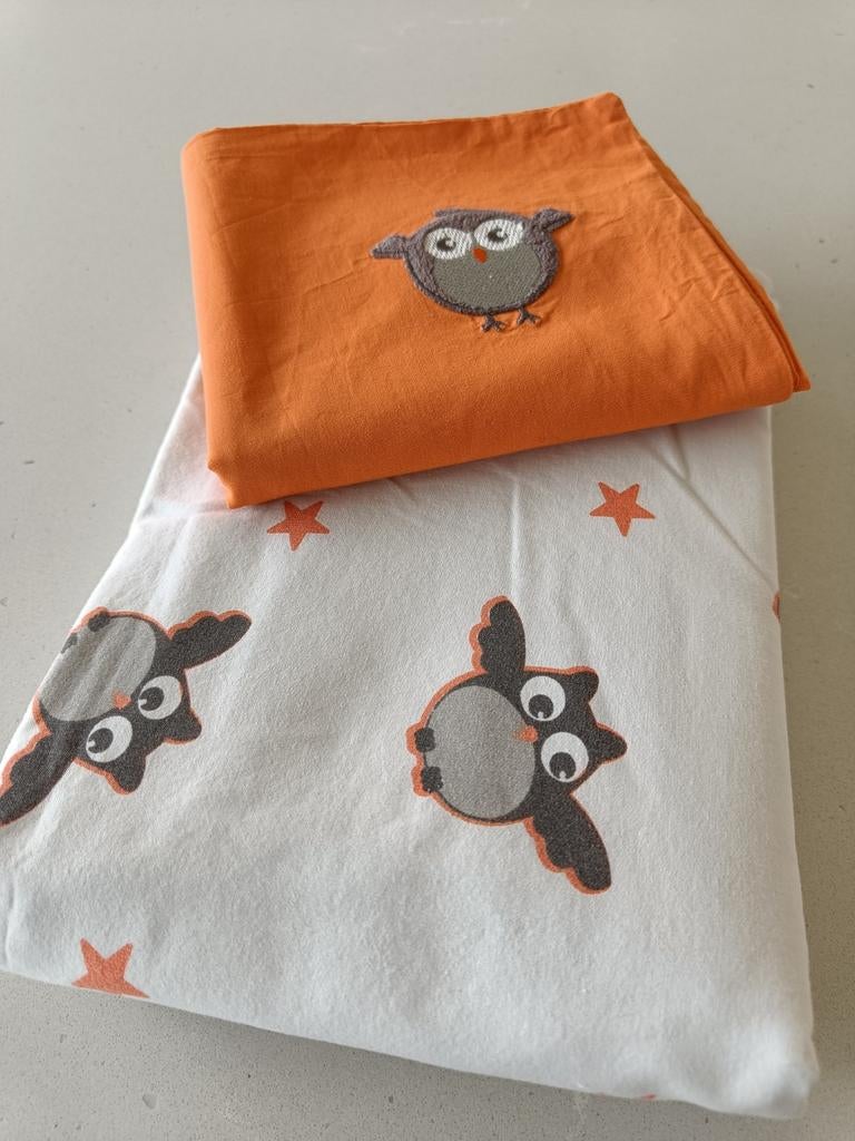 Dekbedovertrek + kussensloop babybed (Uil), Ophalen, Dekbedovertrek