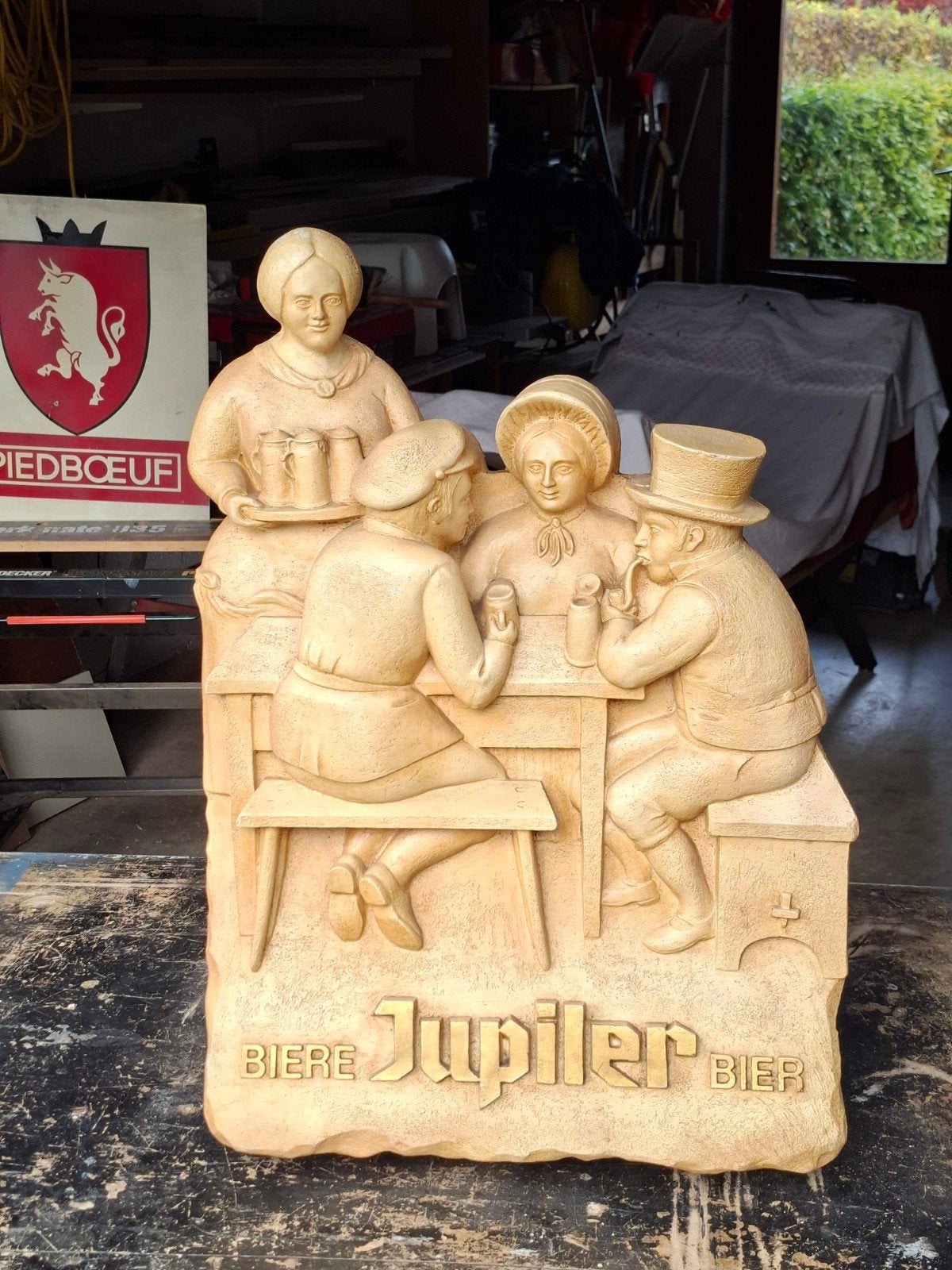 Ancien panneau  publicitaire Jupiler, Enlèvement, Panneau publicitaire