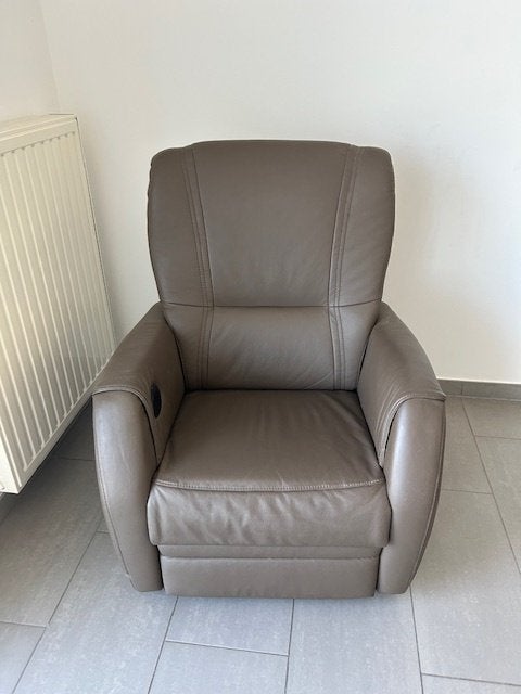 Relax zetels, leder, Huis en Inrichting, Ophalen, Gebruikt, Leer