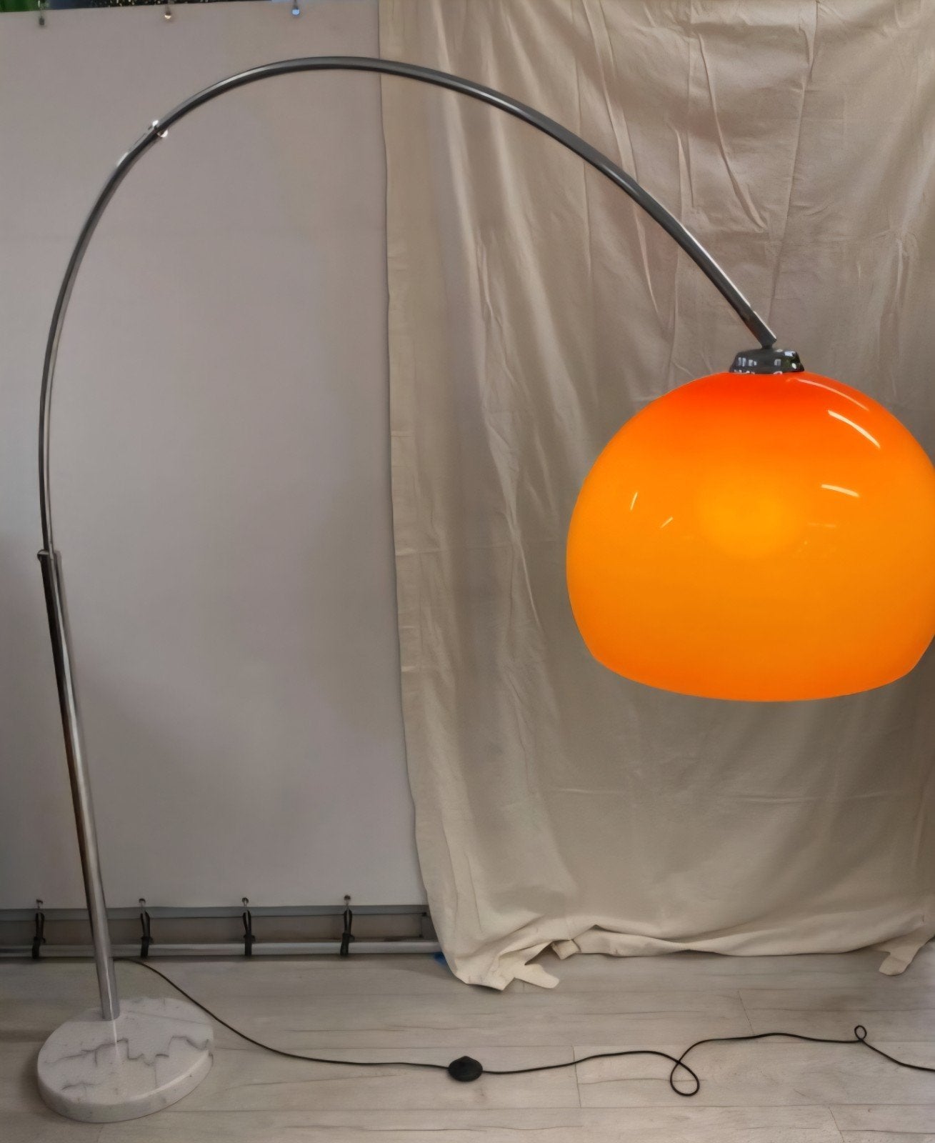 Retro uitschuifbare booglamp, Maison & Meubles, Lampes | Lampadaires, Retro jaren 70, Synthétique, Utilisé, 150 à 200 cm