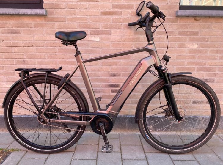 Elektrische fiets E-bike Kalkhoff XL velo velo de ville, Ophalen, Qwic, Zo goed als nieuw, 59 cm of meer