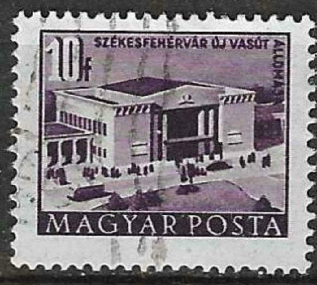 Hongrie 1951-1952 - Yvert 1004B - Plan de reconstructio (ST), Timbres & Monnaies, Timbres | Europe | Hongrie, Envoi, Affranchi