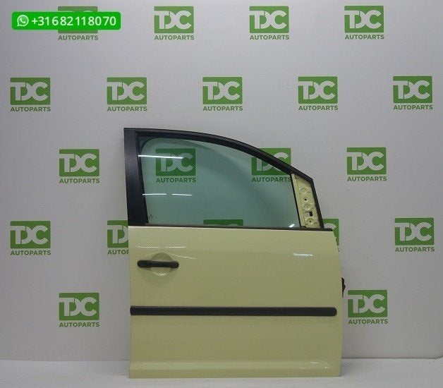 Volkswagen Caddy ('03-'10) Voorportier rechts lime groen, Enlèvement ou Envoi, Volkswagen, Utilisé, Porte