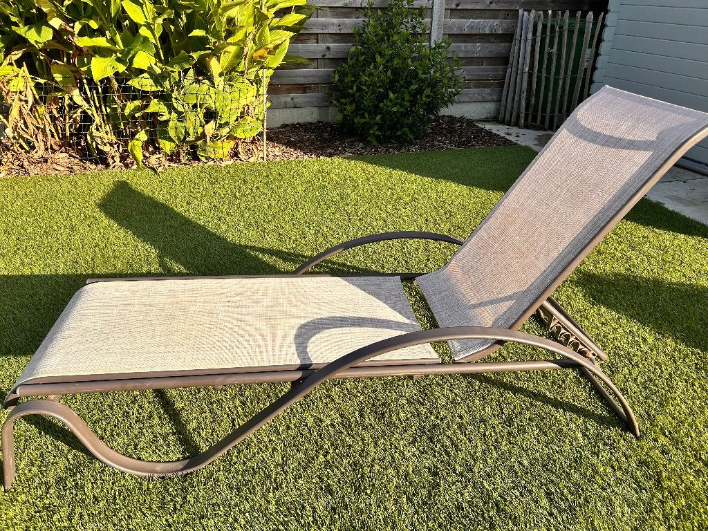Ligstoel - zonnebed, Tuin en Terras, Ophalen, Zo goed als nieuw, Inklapbaar