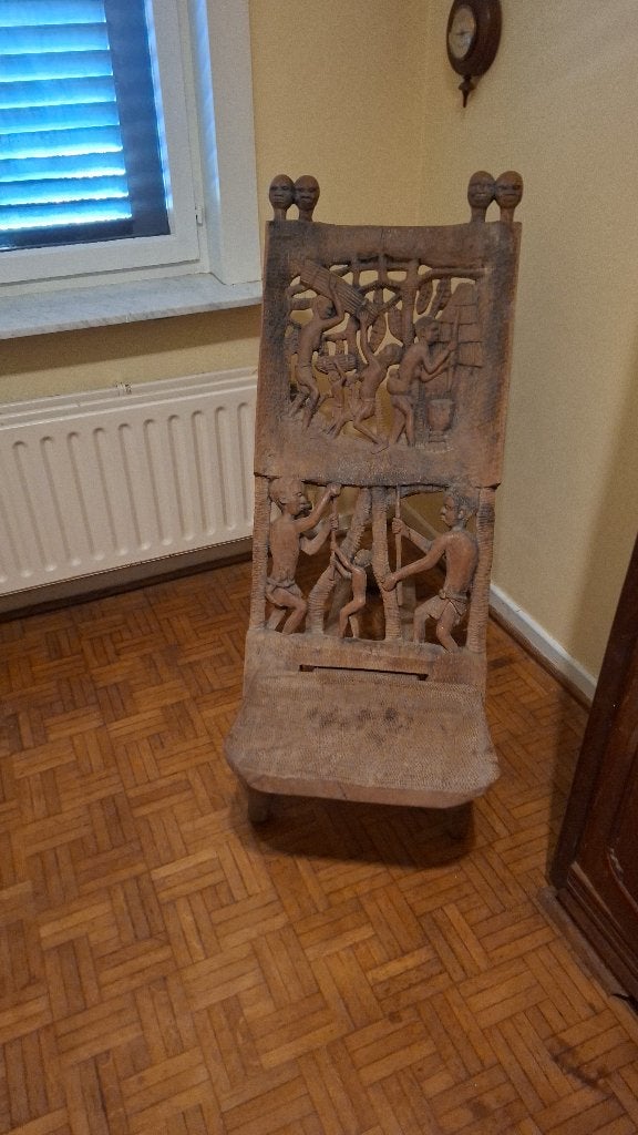 Afrikaanse authentieke stoel, Antiek en Kunst, Curiosa en Brocante, Ophalen