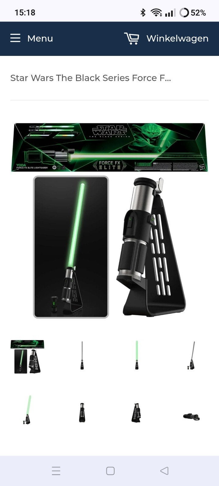 Star wars hasbro lightsaber nog nieuw in doos, Verzamelen, Star Wars, Ophalen