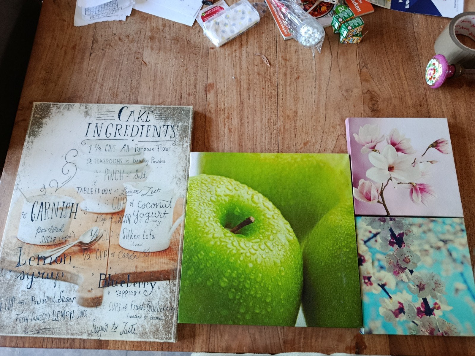 4 canvas, Ophalen