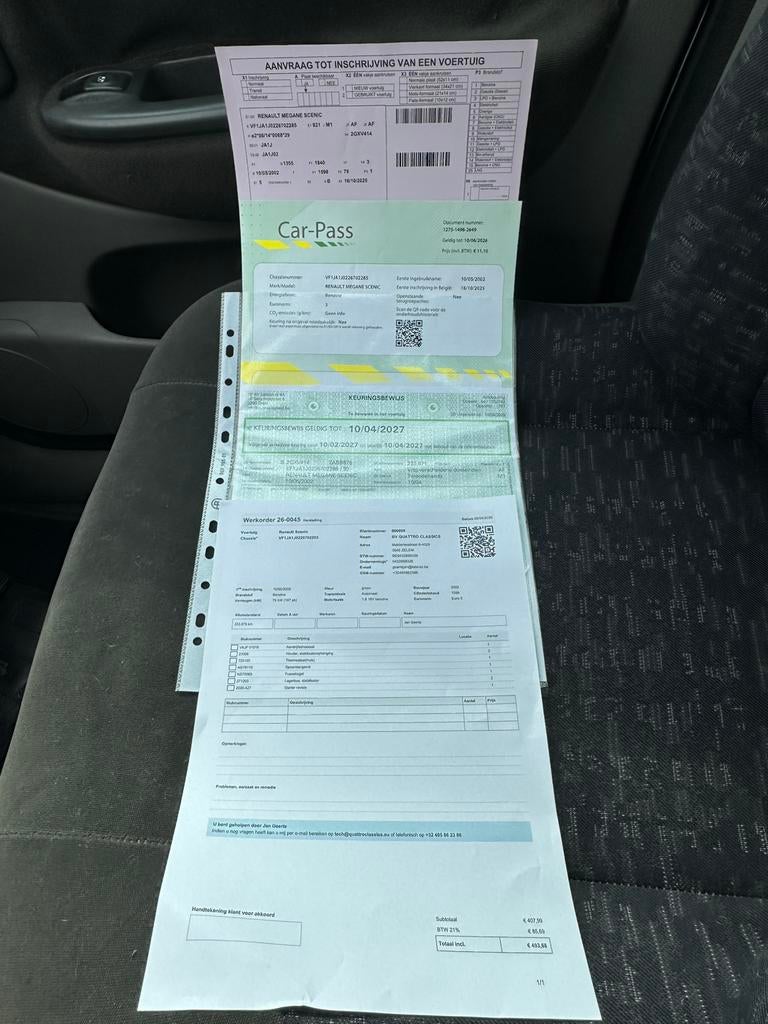 Renault Scenic 1.6-16v Automaat & airco + gekeurd vvk, Autos, Entreprise, 5 portes, 5 places, Automatique