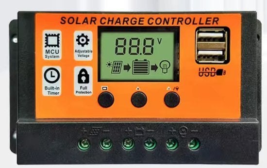 Laadregelaar zonnepanelen mobilhome caravan tuinhuis, Caravans en Kamperen, Mobilhome-accessoires, Ophalen of Verzenden, Nieuw