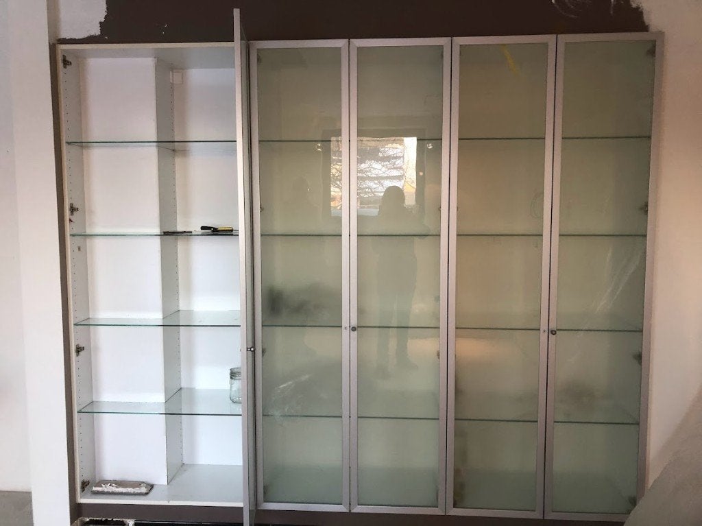 8  keukenkastdeuren, Huis en Inrichting, Kasten | Dressoirs, Ophalen, Minder dan 50 cm, Gebruikt, Glas