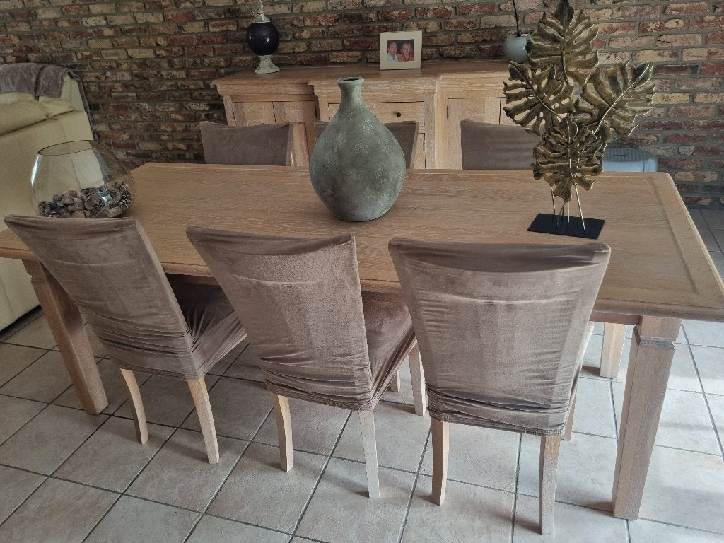 sale à manger complete état neuf, Maison & Meubles, Salles à manger complètes, Enlèvement, Comme neuf, Cerisier, 4 à 6 chaises