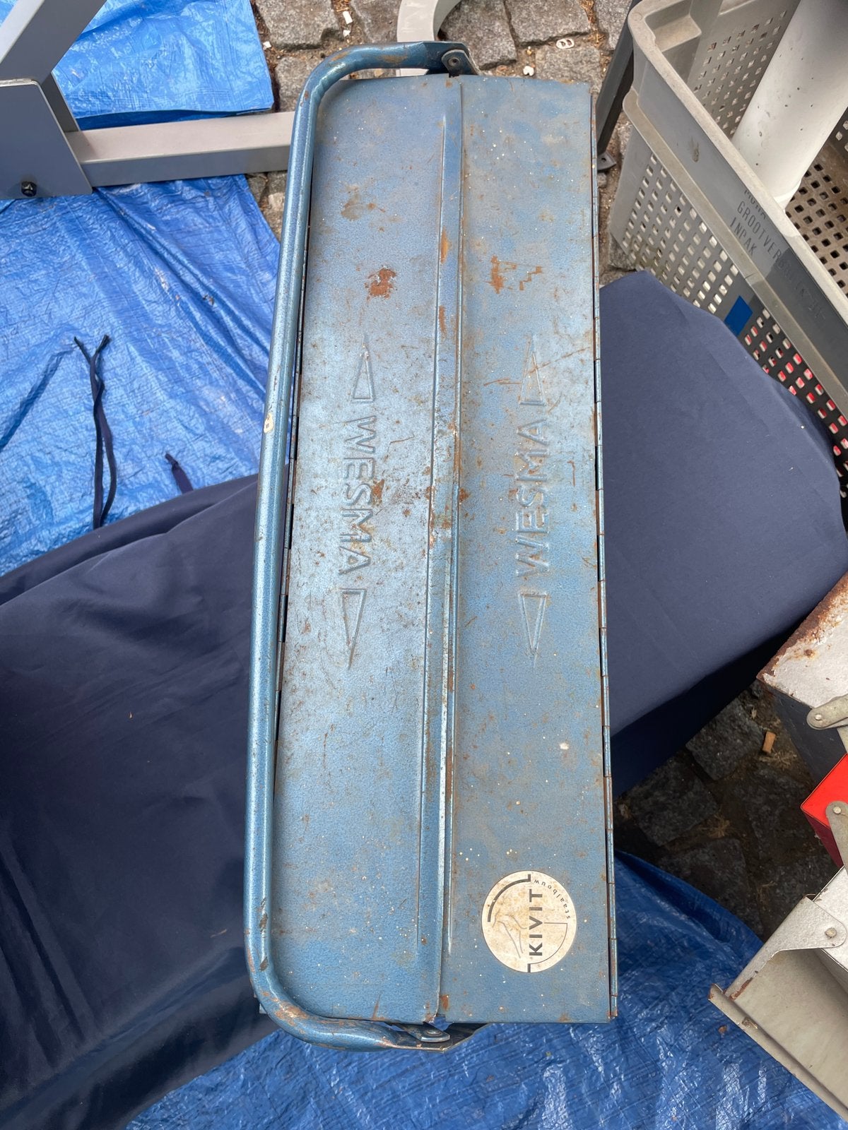 3 gereedschapkist ijzer, Doe-het-zelf en Bouw, Ophalen of Verzenden, Gebruikt