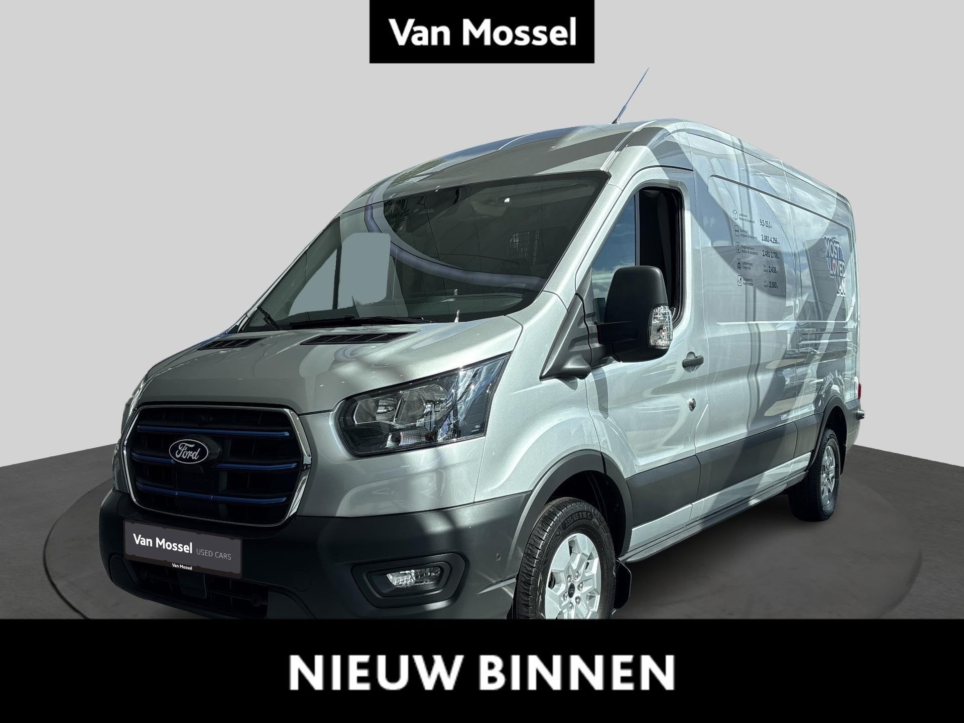 Ford Transit 350L Electric Trend - 360 View - Adaptive Cruis, Autos, Camionnettes & Utilitaires, Argent ou Gris, Achat, Entreprise