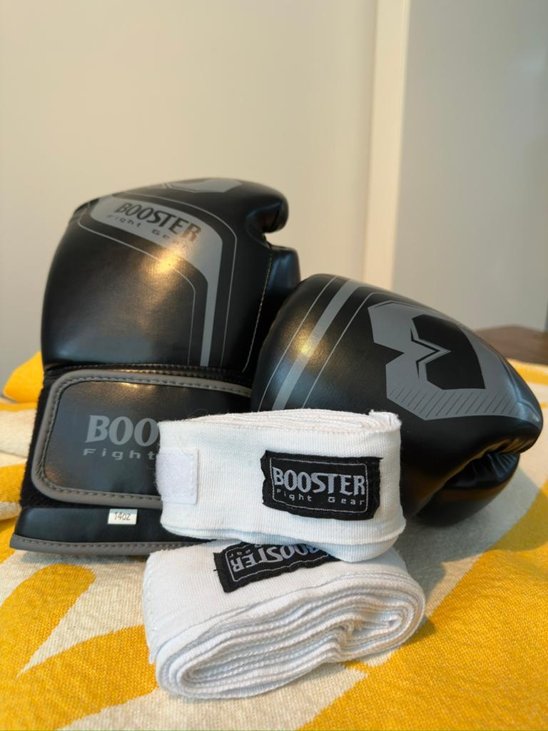 Bokshandschoenen Booster 14oz, Ophalen, Zo goed als nieuw, Bokshandschoenen