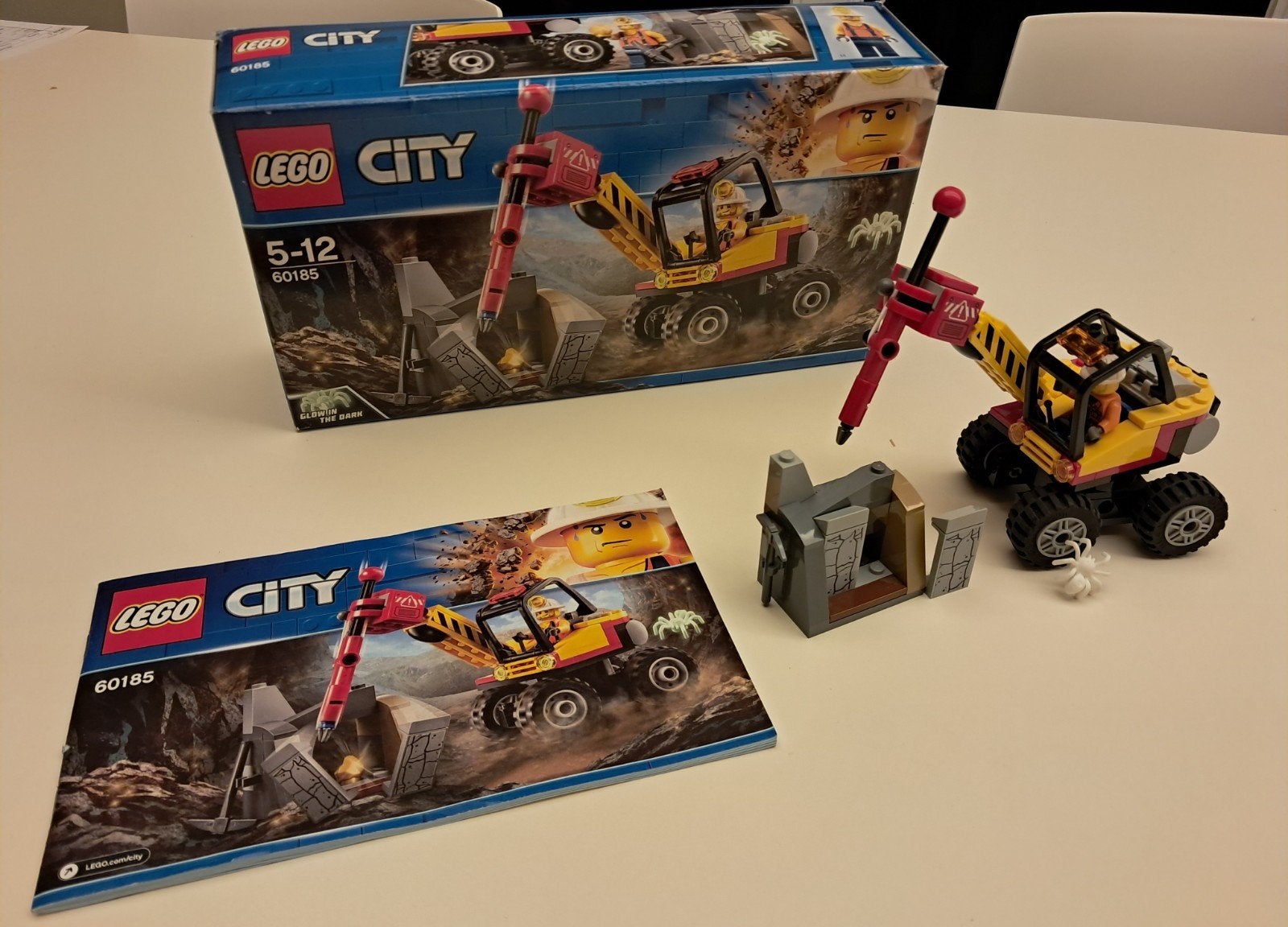 Lego 60185 Krachtige mijnbouwsplitter, City, Lego, Inclusief accessoires, Ophalen of Verzenden