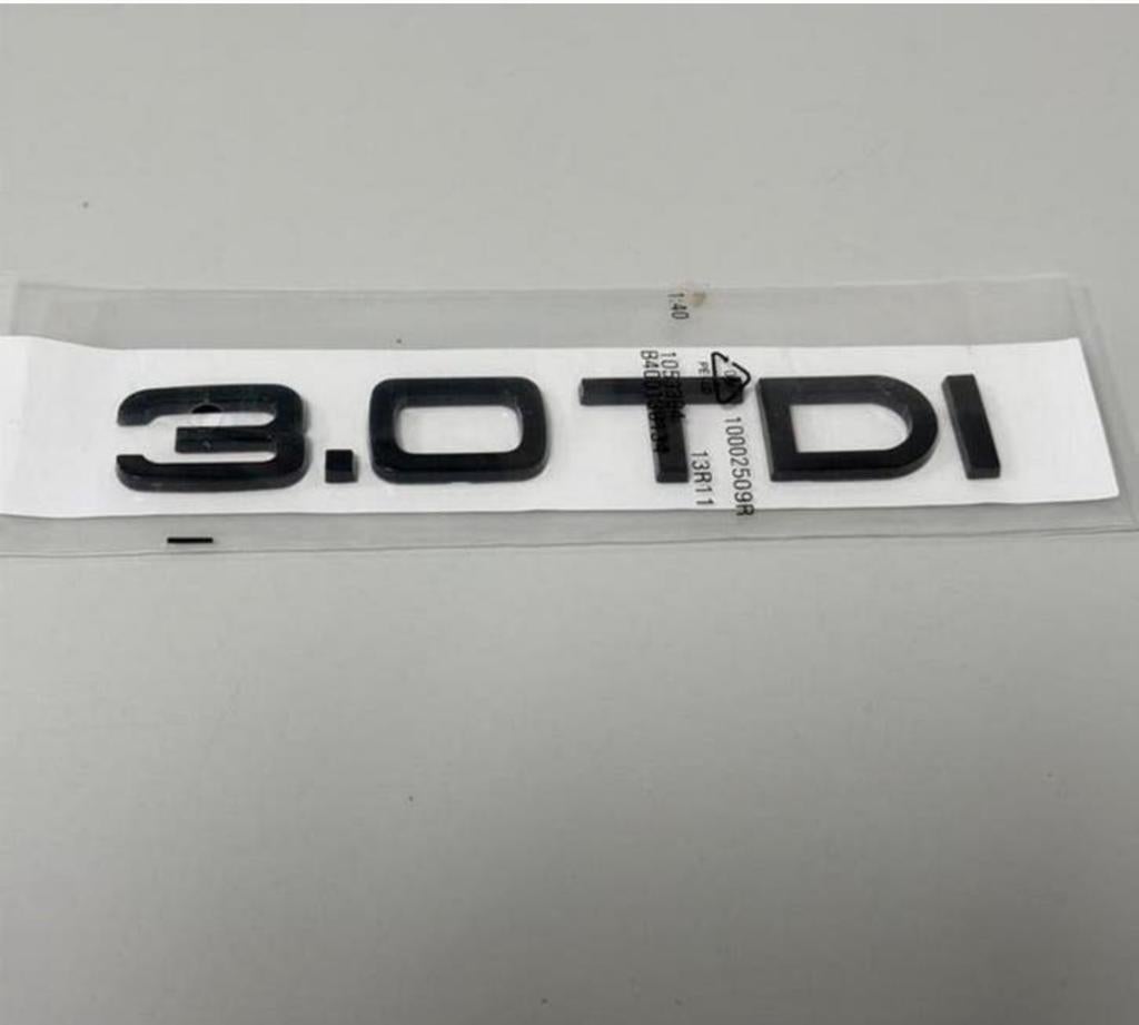 Badge autocollant Audi new 3.0 TDI noir brillant, Enlèvement ou Envoi