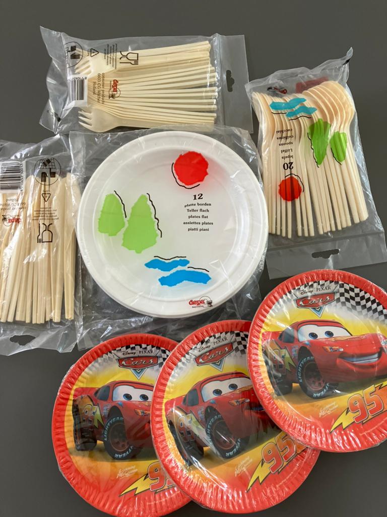 Plastiek bestek + bordjes, NIEUW., Tuin en Terras, Ophalen of Verzenden, Nieuw