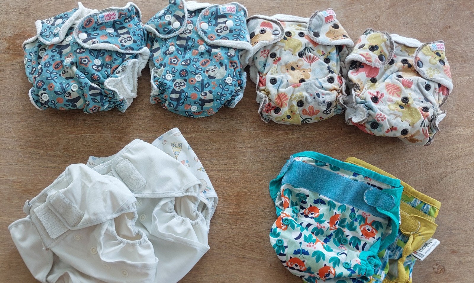 Pakket herbruikbare luiers, Kinderen en Baby's, Ophalen, Gebruikt