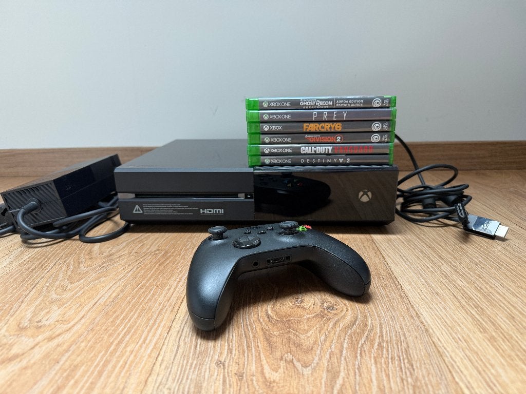Xbox One (Original) 500GB + Controller + 6 games, Consoles de jeu & Jeux vidéo, 500 GB, Enlèvement ou Envoi, Avec 1 manette, Xbox One