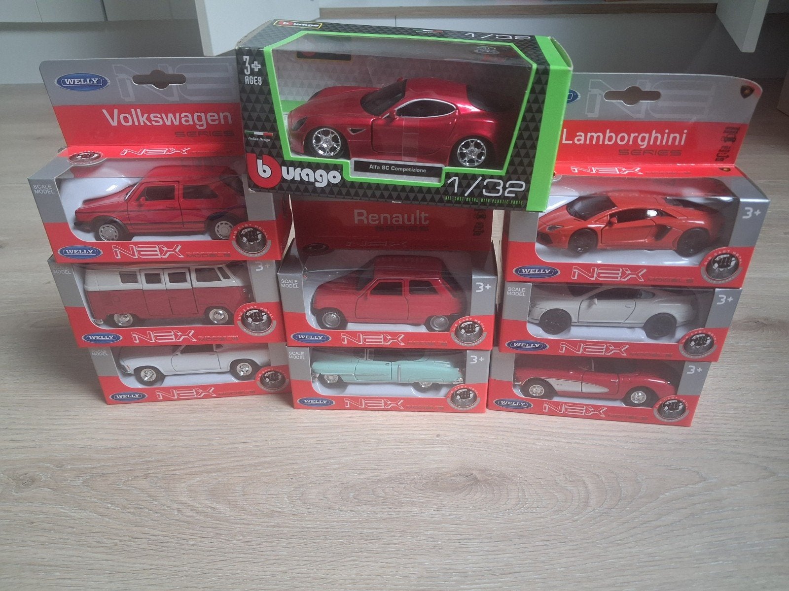 schaalmodel 1:43, Ophalen