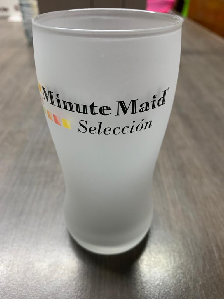 Minute maid glazen, Verzamelen, Ophalen of Verzenden, Nieuw, Frisdrankglas
