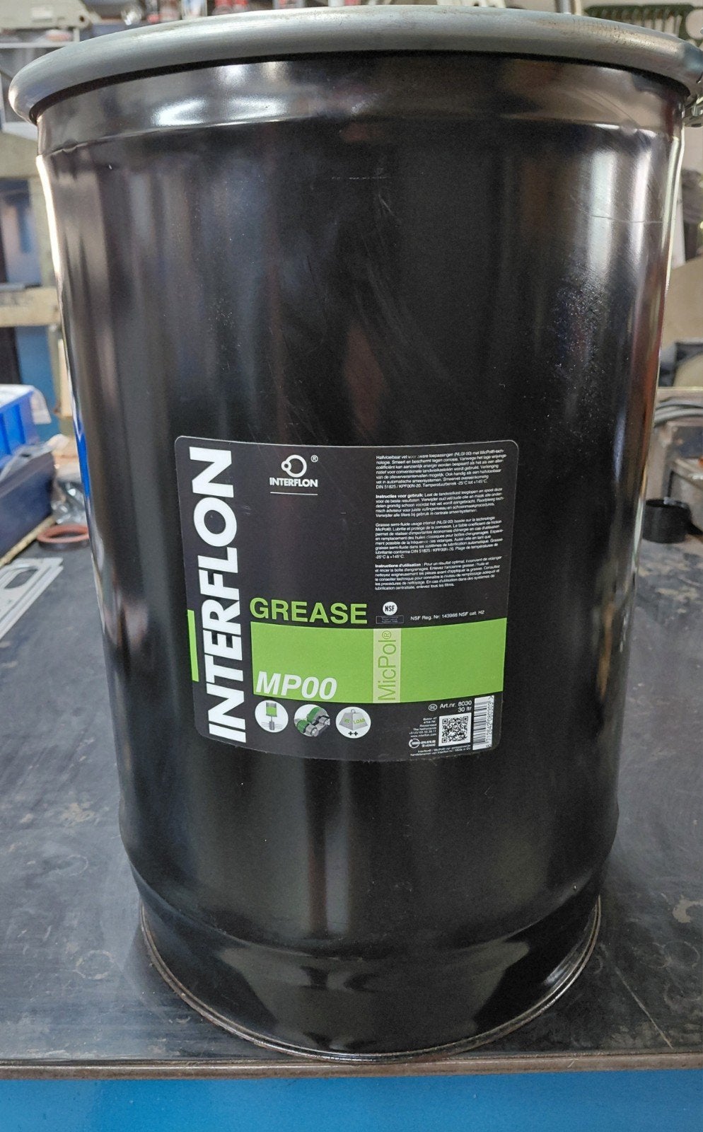 graisse interflon MP00, Enlèvement