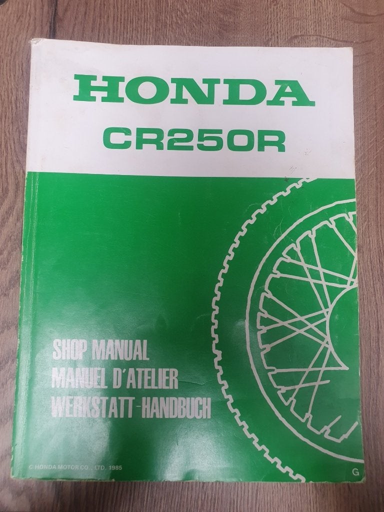 workshop manual honda 250 cr 1986, Motos, Enlèvement ou Envoi, Honda