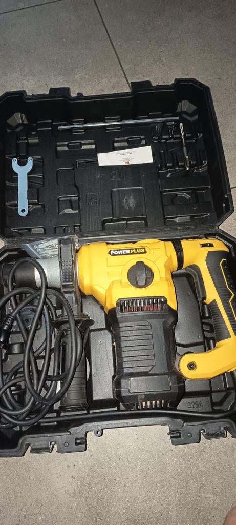 Powerplus POWX1196 + boren/bijtelset, Doe-het-zelf en Bouw, Gereedschap | Boormachines, Ophalen, Boormachine