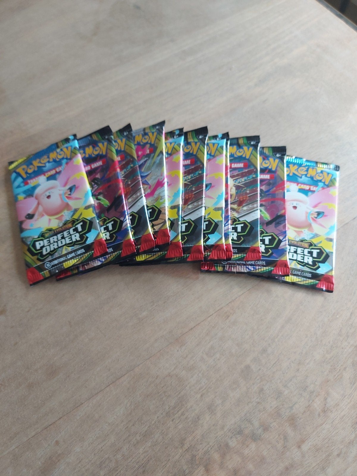 Pokémon perfect order 10x booster packs, Ophalen, Booster