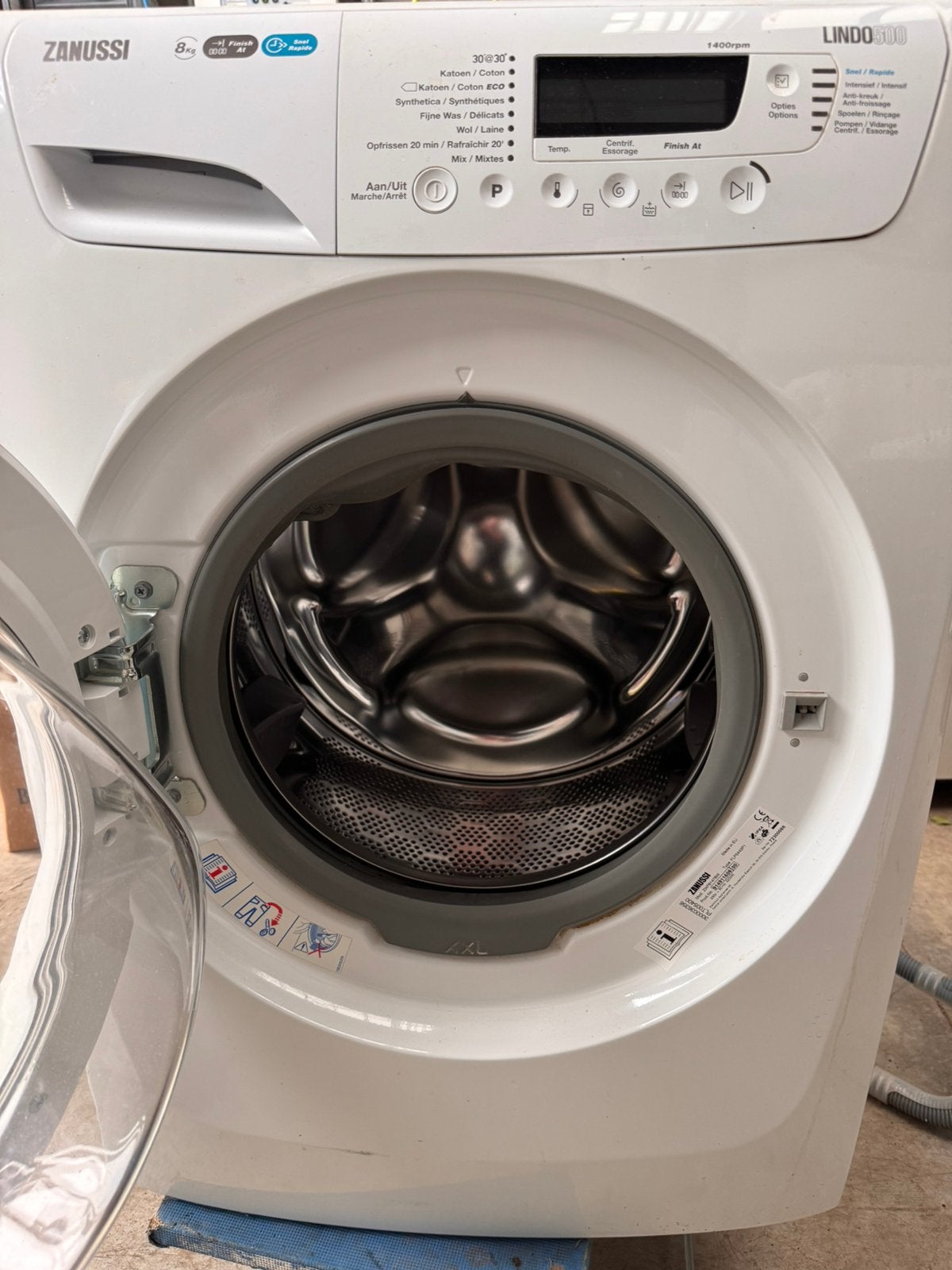 Zannusi wasmachine in perfecte staat 8kg, Ophalen of Verzenden, Gebruikt