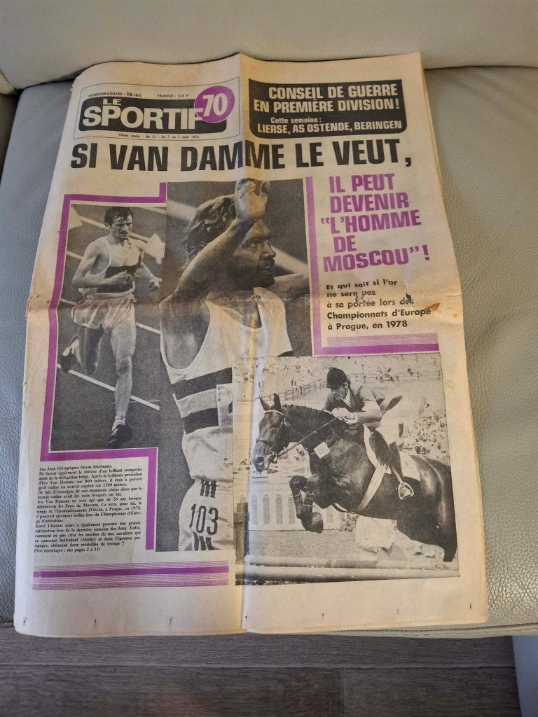 2 SPORTIF 70 - Yvo Van Damme - Montreal 1976 - Athlétisme, Enlèvement ou Envoi, Utilisé, Course à pied