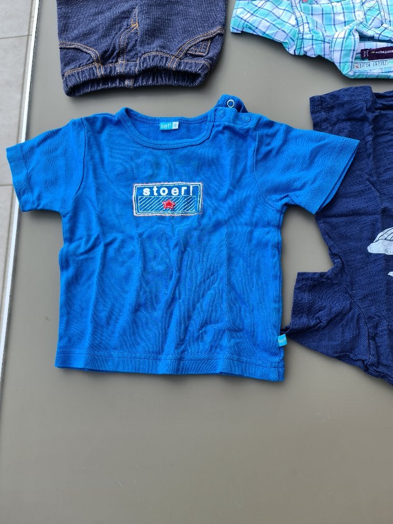 blauw t-shirt Lief 80, Kinderen en Baby's, Babykleding | Maat 80, Ophalen, Zo goed als nieuw