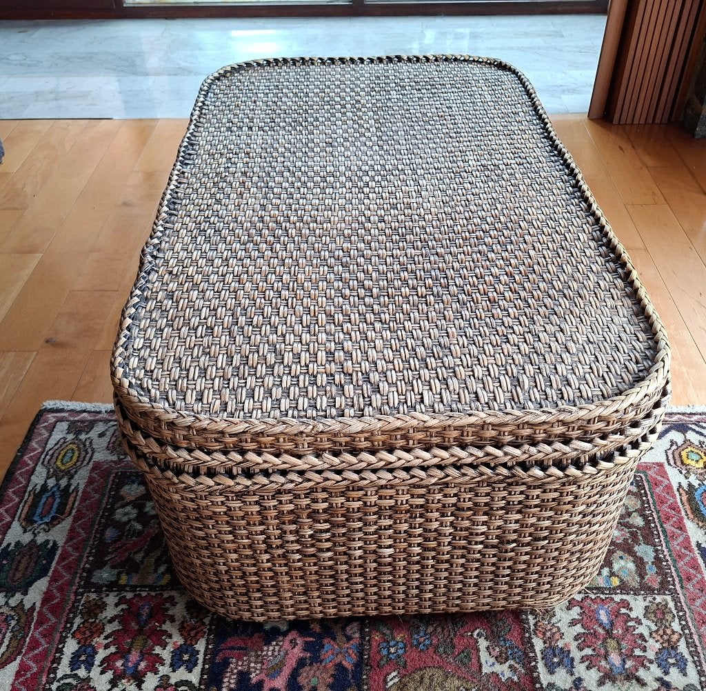 Coffre rotin flamant, Maison & Meubles, Accessoires pour la Maison | Coffres, Enlèvement, Utilisé