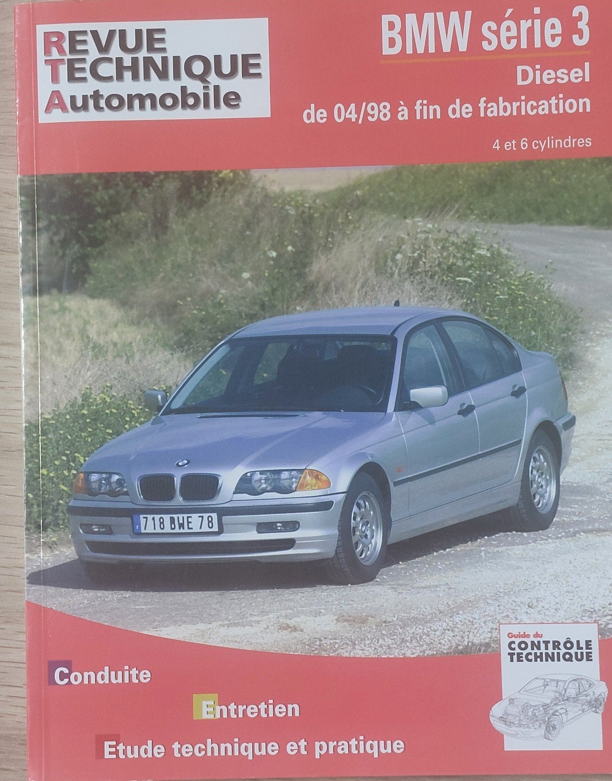 Revue Technique Automobile BMW Série 3 Diesel (E46) de 1998, Enlèvement