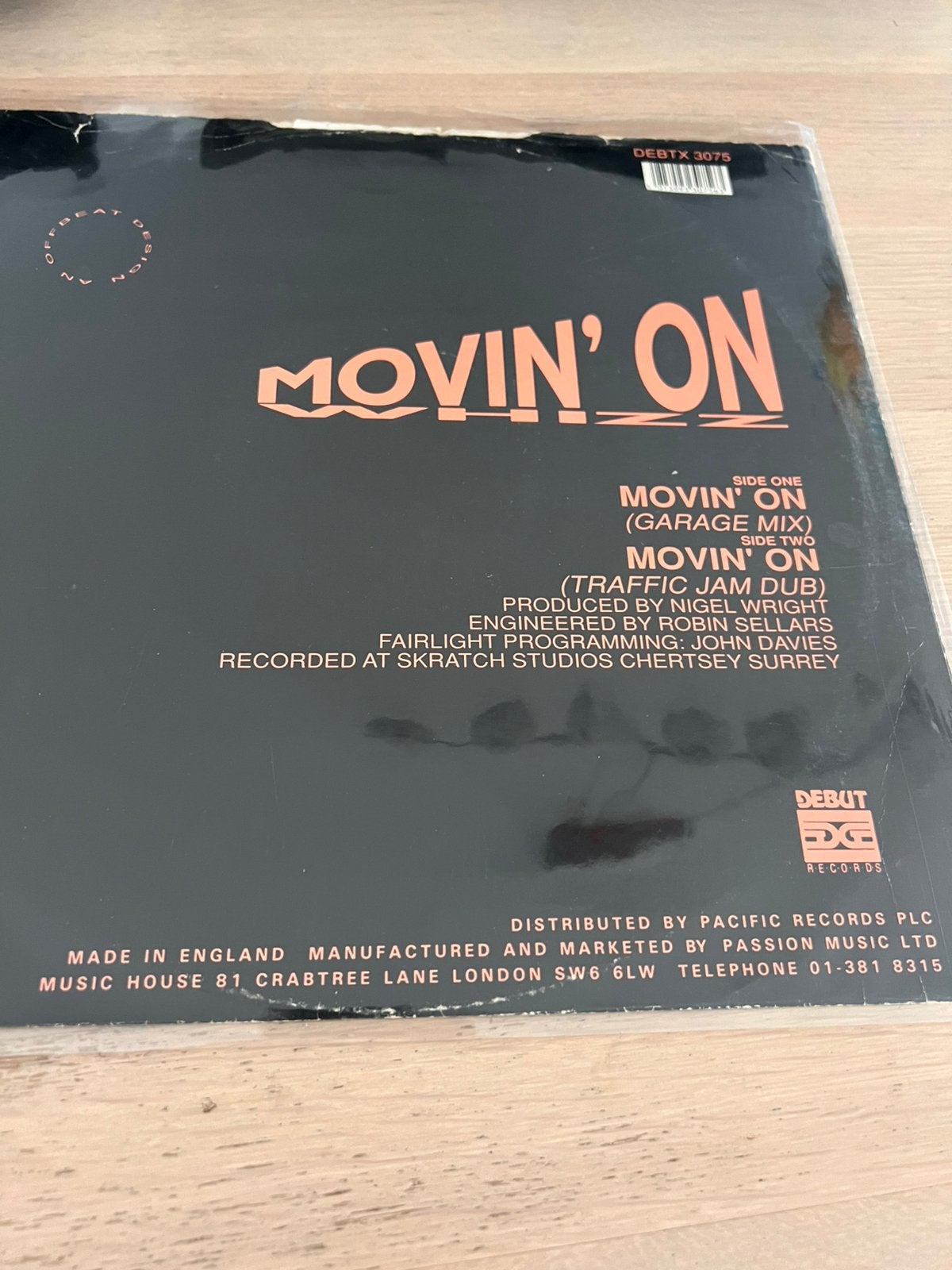 Movin’on - whizz, Cd's en Dvd's, Vinyl | Dance en House, Ophalen of Verzenden, Zo goed als nieuw, House