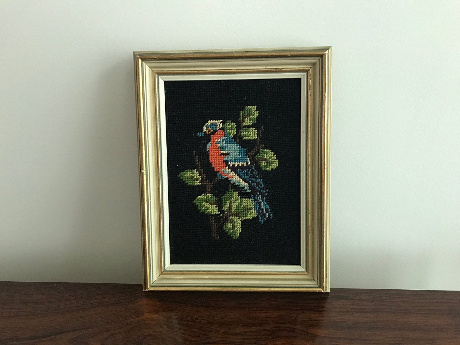 Lijst kader handwerk vogel, Antiek en Kunst, Ophalen of Verzenden