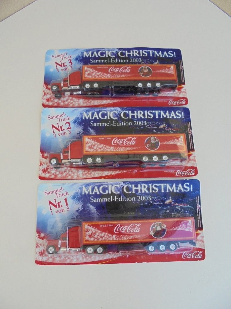3 Camions de Noël Coca Cola Magic, Enlèvement ou Envoi, Neuf, Bus ou Camion