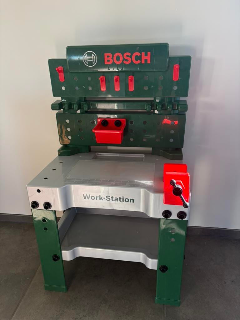 Speelgoed werkbank Bosch incl. toebehoren, Kinderen en Baby's, Ophalen, Zo goed als nieuw