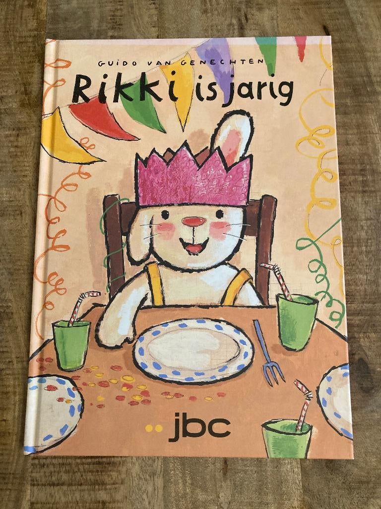 Prentenboek 'Rikki is jarig' - Guido van Genechten, Boeken, Ophalen of Verzenden, Gelezen, Guido Van Genechten, Sprookjes