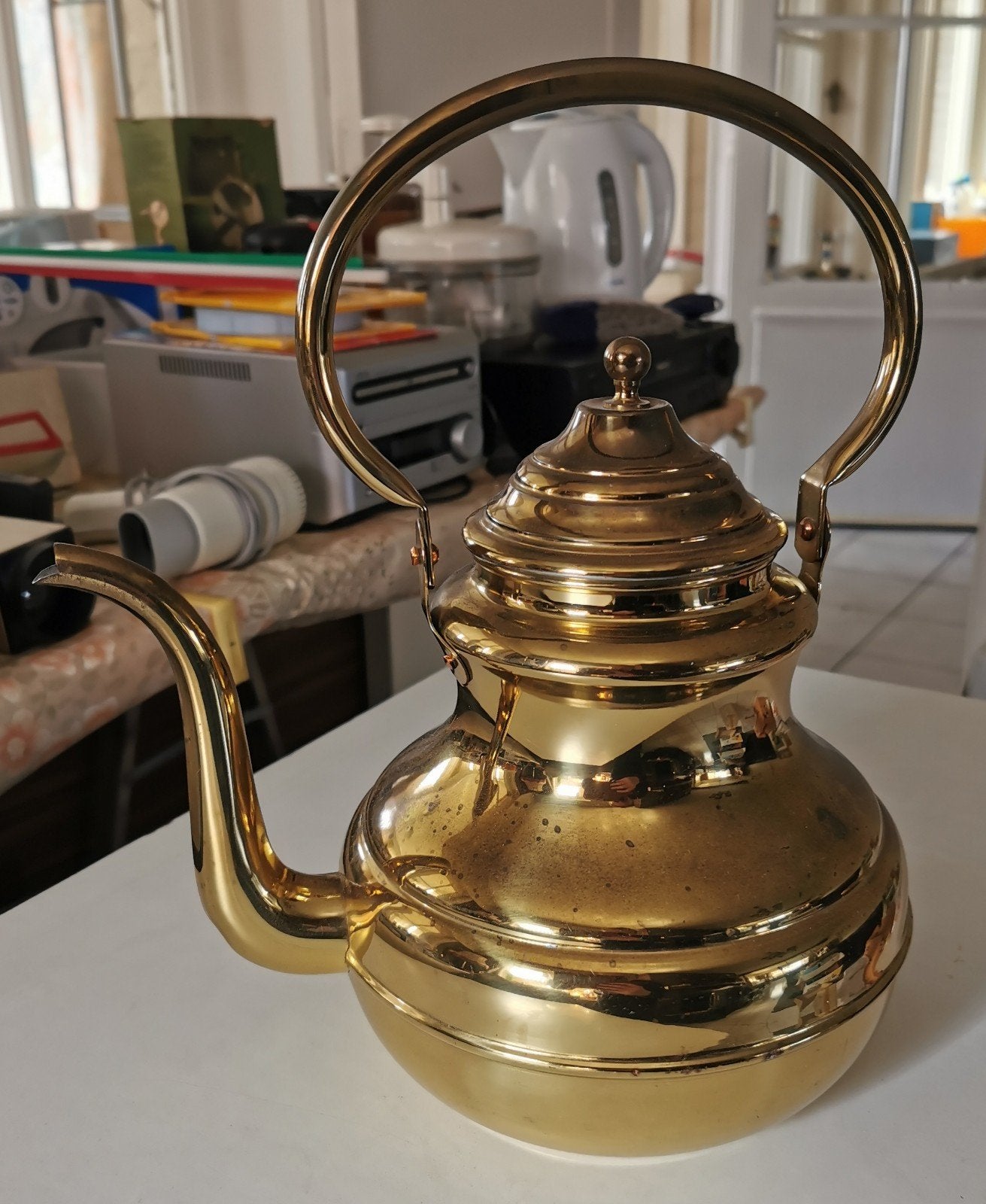 Grote theepot, Ophalen of Verzenden, Koper