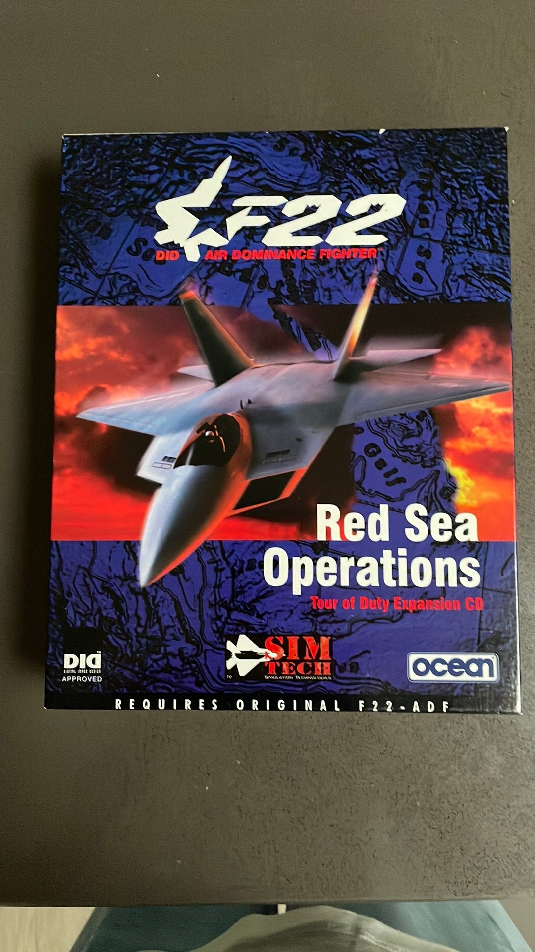 PC Big Box: F-22 ADF – Red Sea Operations Expansion CD, 1998, Enlèvement ou Envoi, Comme neuf